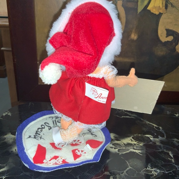 Annalee 7" Sweetheart Girl Logo 961486 Society Valentine Card Scissors 1986 - Picture 4 of 4